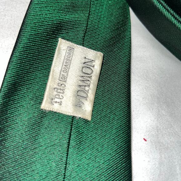 Vintage Emerald Green Silk Necktie Classic Business Formal - Picture 3 of 5